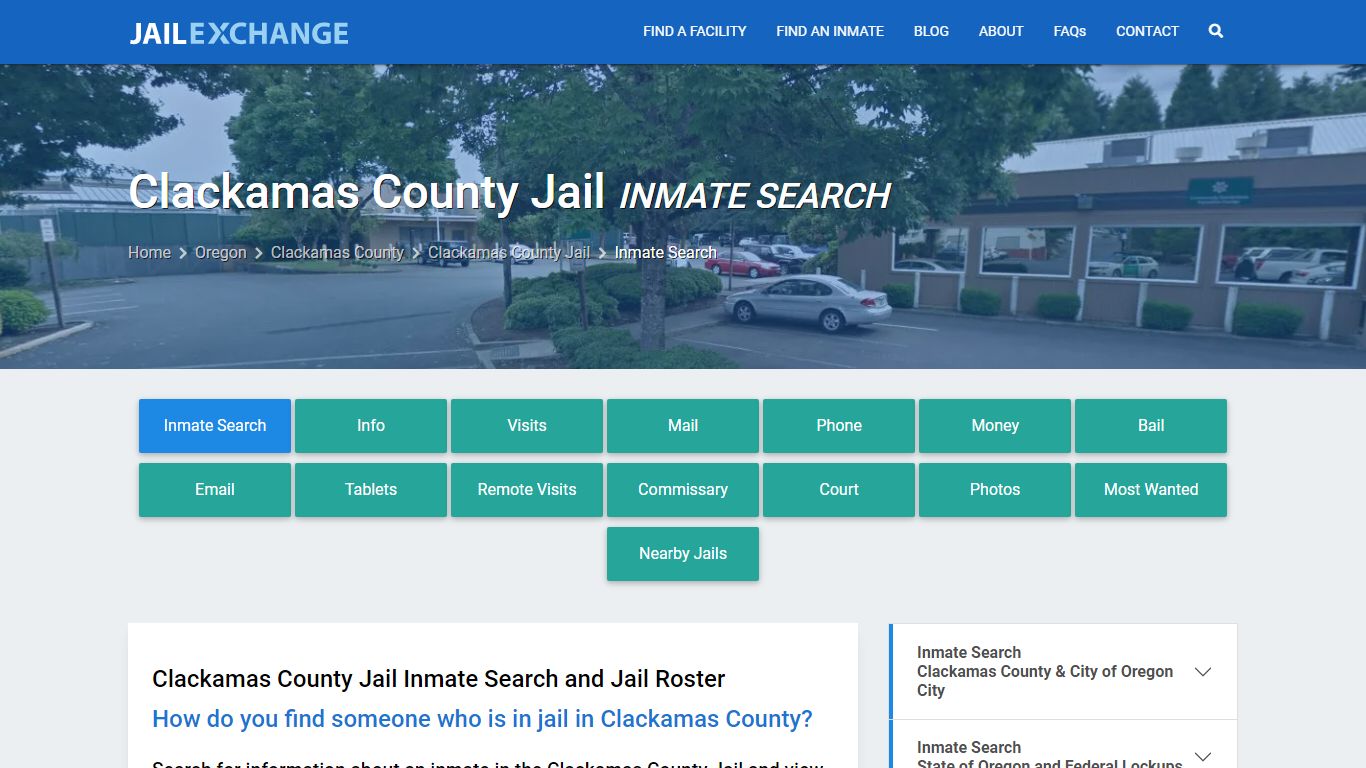 Inmate Search: Roster & Mugshots - Clackamas County Jail, OR